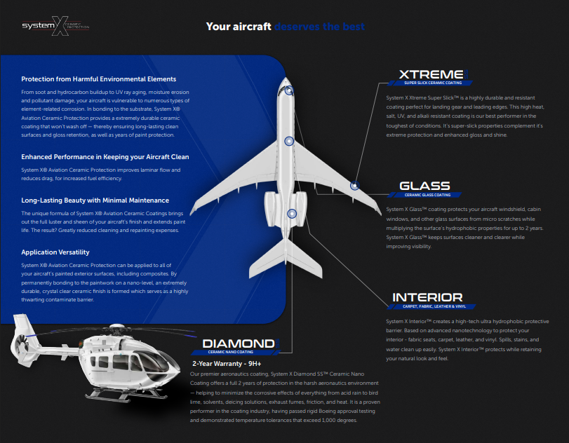 System X Aircraft Brochure